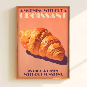 Descarga de impresión de croissant Arte de panader
