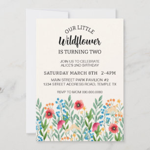 Descarga de invitación a cumpleaños de Flor silves