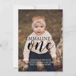 Descarga de la Invitación del primer cumpleaños de