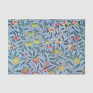 Descarga de papel de tejidos azul William Morris