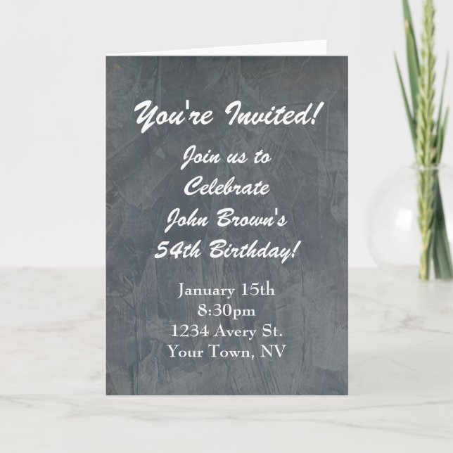 Descarga instantánea de la invitación al cumpleaño (Anverso)