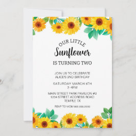 Descarga veraniega de la invitación al cumpleaños