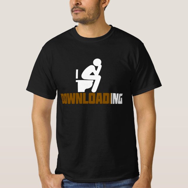 Descargando - Camiseta divertida y sarcástica de p (Anverso)