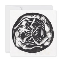 Descenso en espiral, tarjeta plana