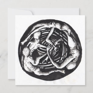 Descenso en espiral, tarjeta plana