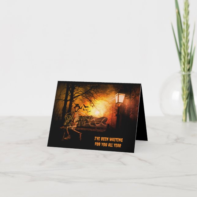 Descomponerse juntos fiesta de tarjeta de Hallowee (Anverso)