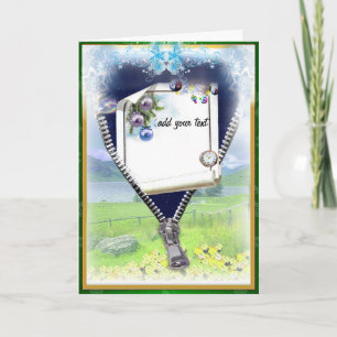 Descomprimir una nueva tarjeta de felicitación mun