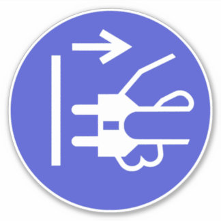 Desconectar etiqueta de enchufe principal