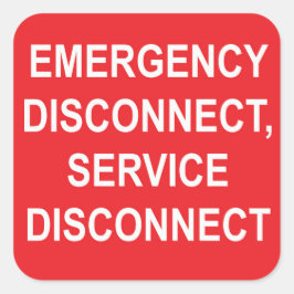 Desconexión de emergencia, etiquetas de desconexió