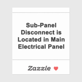 Desconexión del subpanel en la etiqueta del panel