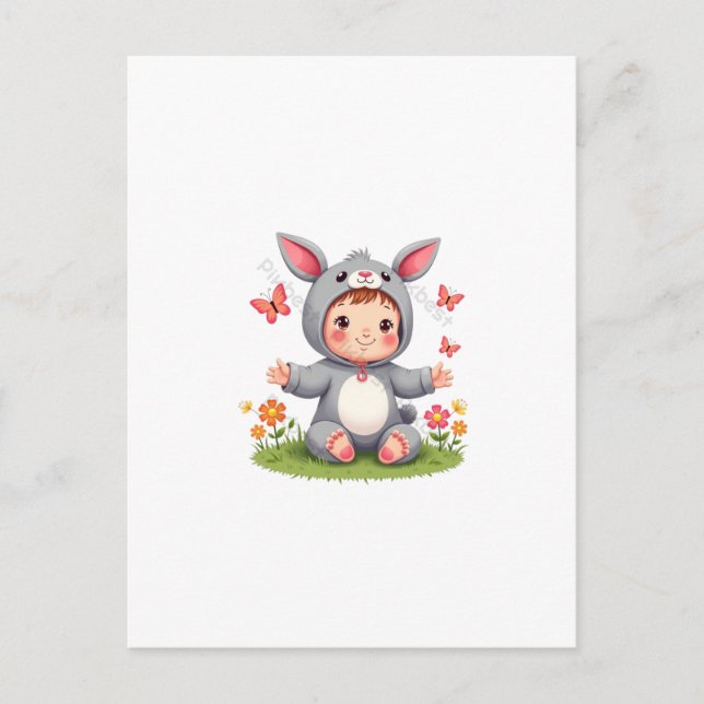 Descripción de Tarjeta Postal de Dibujos Animados  (Anverso)