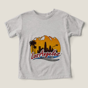 Descripto de camiseta de la línea de sol de Los Án