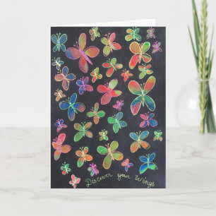 "Descubra tarjeta de felicitación de sus alas"