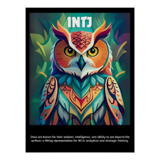 Descubre tu lechuza interior: Poster de INTJ