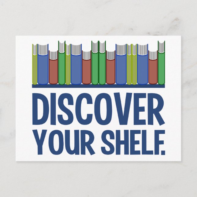 Descubre tu postal Shelf, personalizable (Anverso)