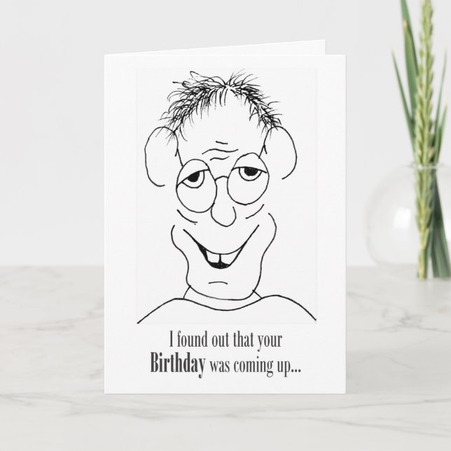 Descubrí Que Llegaba Tu Cumpleaños - Tarjeta (Anverso)