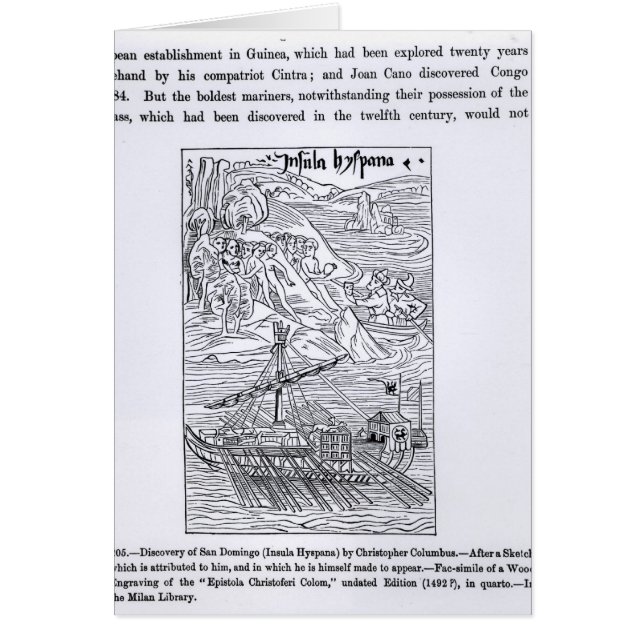 Descubrimiento de San Domingo (Frente)