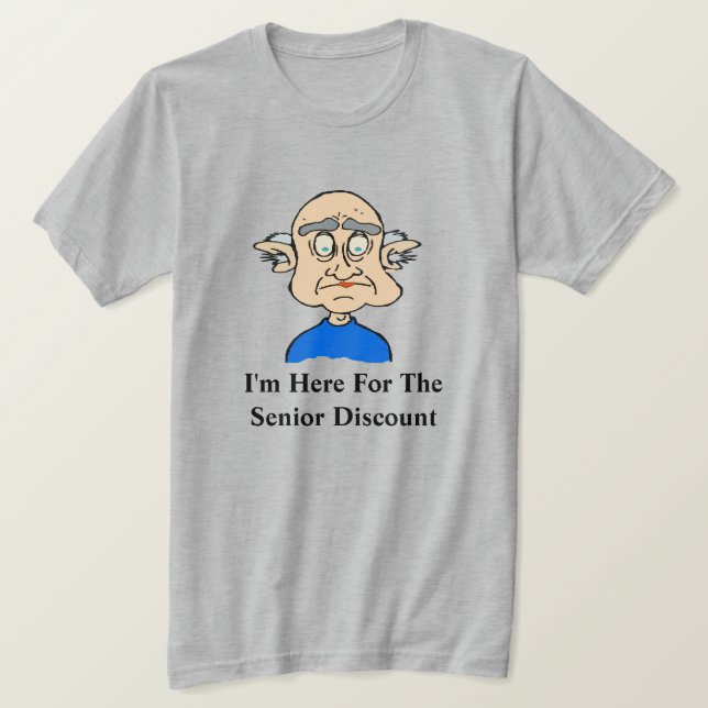 Descuento para adultos, añadir texto Camiseta para (Anverso del diseño)