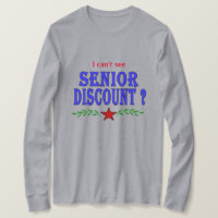 ¿Descuento para adultos mayores? Camiseta