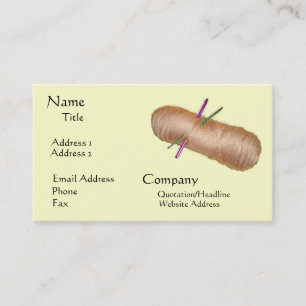 Descuentos El hilado hace la tarjeta de visita a mano