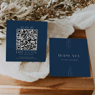 Descuentos Tarjeta de agradecimiento con código QR de negocio