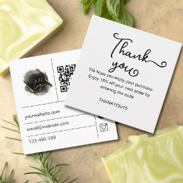 Descuentos Tarjeta de agradecimiento para pedido de negocio d