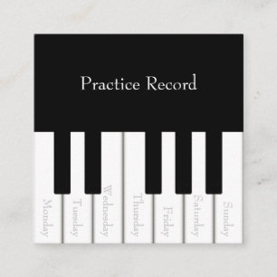 Descuentos Tarjeta de recompensa de práctica musical semanal 