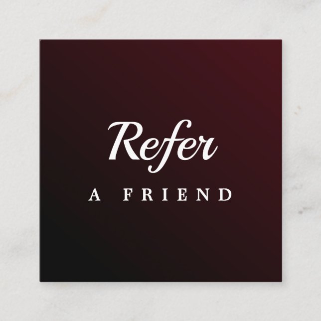 Descuentos Tarjeta de Referencia de Salón & Spa Profesional | (Anverso)