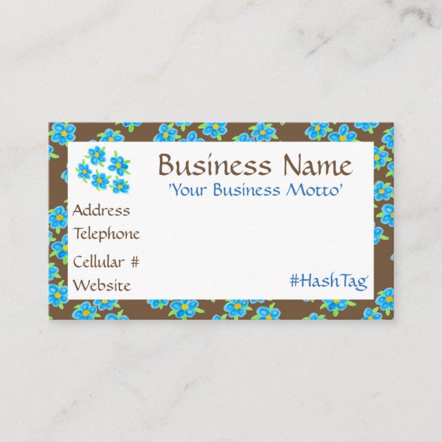 Descuentos Tarjeta de visita florida bonito (Anverso)
