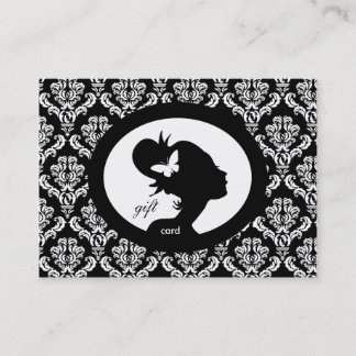 Descuentos Tarjeta regalo de salón Mariposa mujer Silhouette