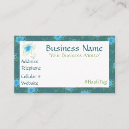 Descuentos Una tarjeta de presentación de diseño florido