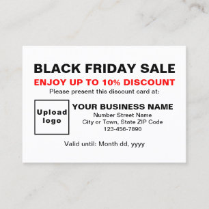 Descuentos Venta de Viernes Negros Empresariales con Tarjeta