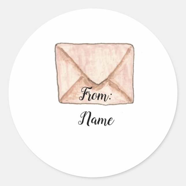 Desde el Pegatina de sobres de color de agua (Anverso)