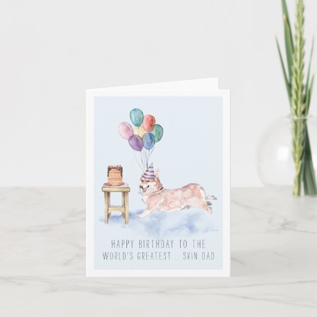 Desde el perro | Tarjeta de cumpleaños de Corgi ad (Anverso)