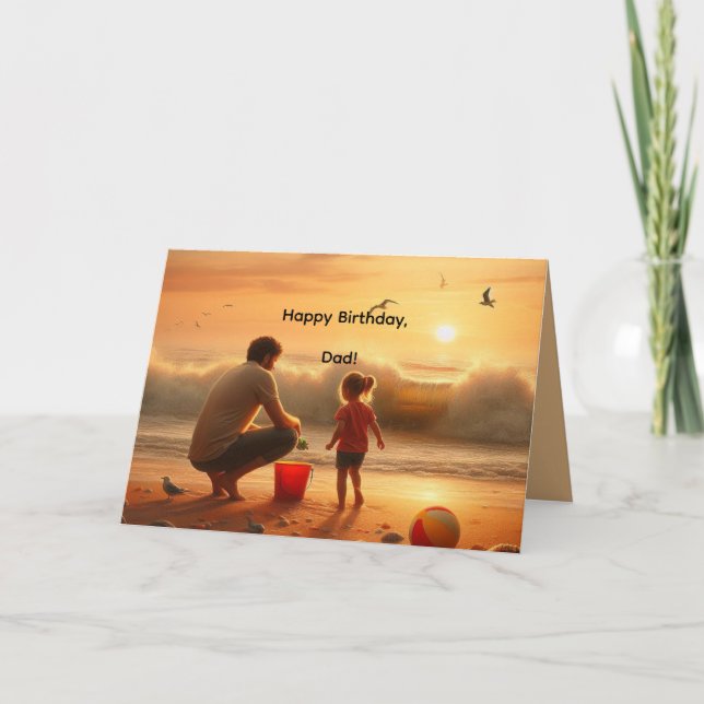 DESDE EL PRINCIPIO - TARJETA DE CUMPLEAÑOS DE PAPÁ (Anverso)