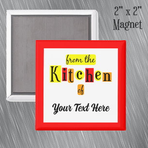 Desde la cocina de imán de nevera personalizado re