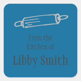 "Desde la cocina de" Pegatinas de Rolling Pin