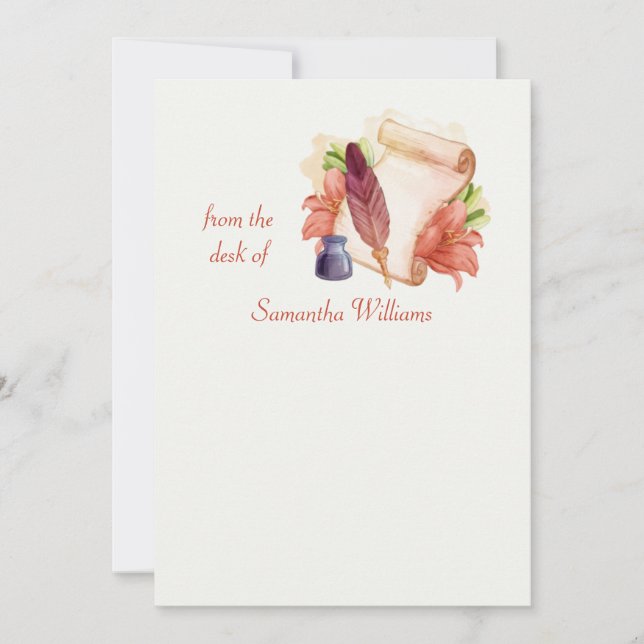 Desde la mesa de la historia personalizada (Anverso)