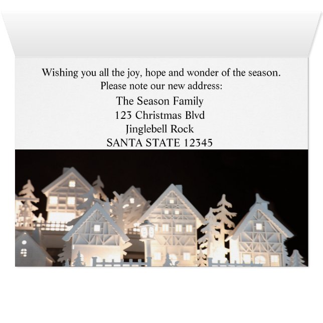 Desde las nuevas casas de Navidades iluminadas (Adentro Horizontal (Parte inferior))