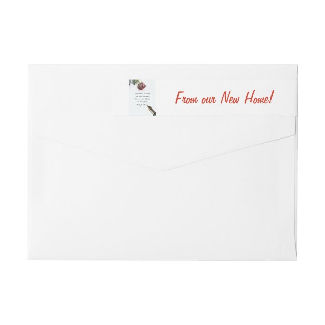 Desde nuestro nuevo rosa y bolígrafo de nieve en c (Reverso)