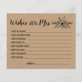 Desea que pronto sea la tarjeta Rústica de la Sra.