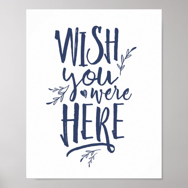 Deseamos que estuvieras aquí Señal de mesa conmemo (Frente)