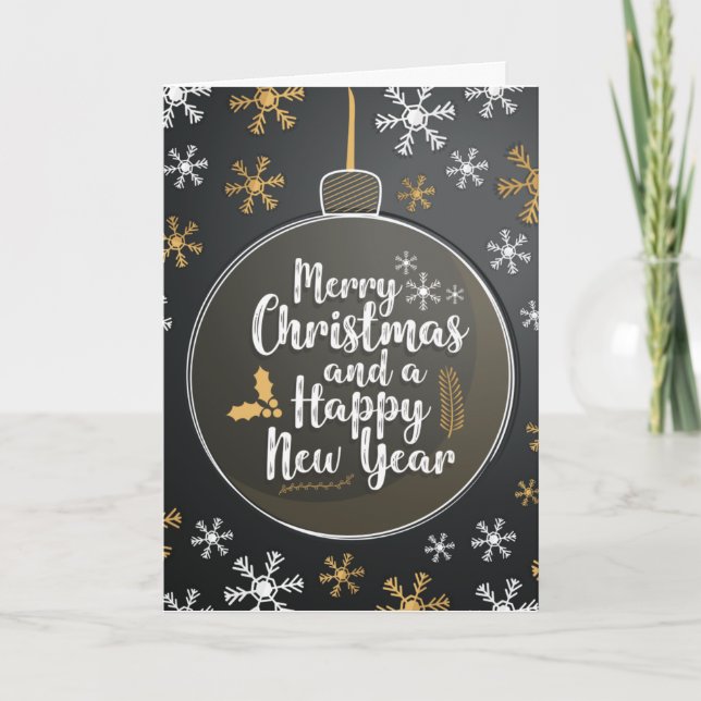 Deseando feliz árbol de navidad decorativo (Anverso)