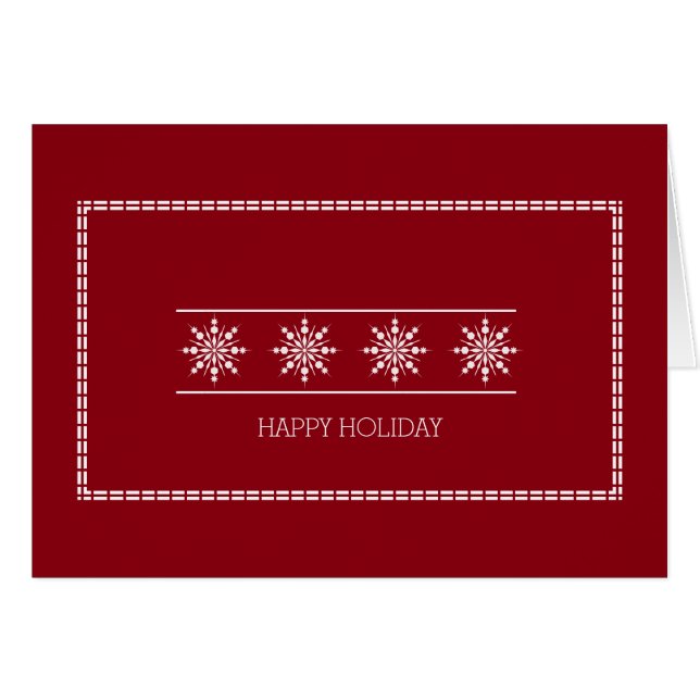 Deseando feliz festividad con Navidades de copos d (Anverso (Horizontal))