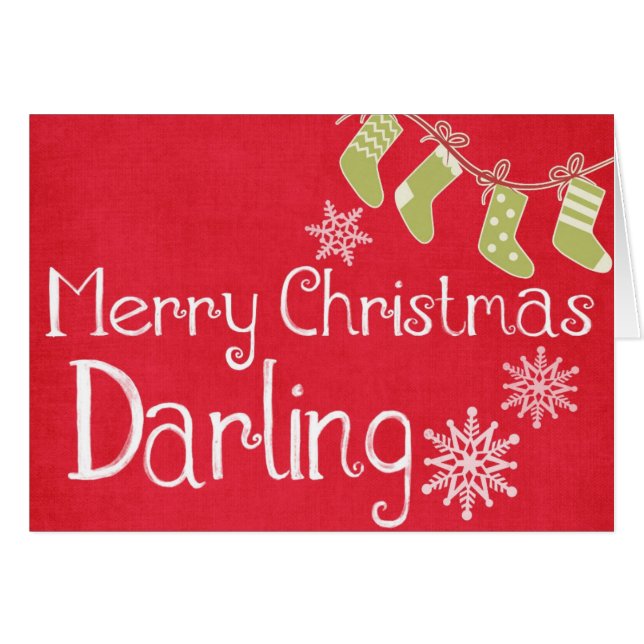 Deseando Feliz Navidad Red Green Socks (Anverso (Horizontal))