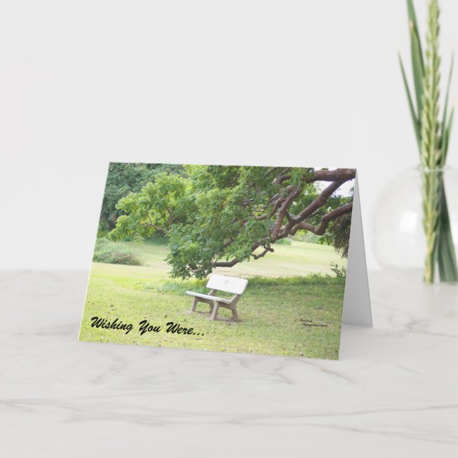 Deseando que estuvieras aquí Tarjeta de felicitaci (Anverso)