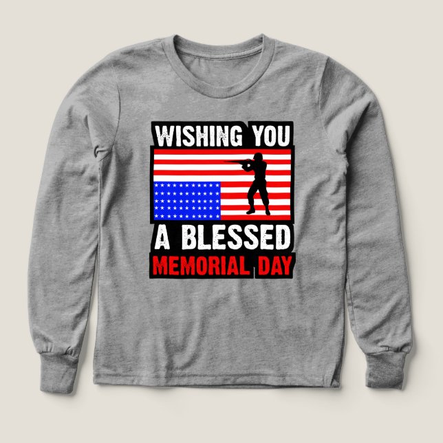 Deseándole Un Día de los Caídos Bendito (Diseño frontal)