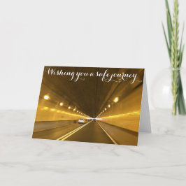 Deseándole un viaje seguro. Tarjeta