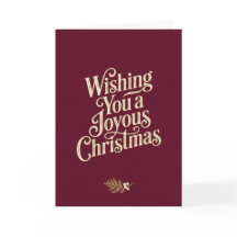 Deseándole una Feliz Navidad Tarjeta de Navidad Bu