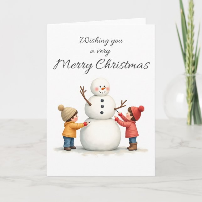 Deseándole una muy Feliz Navidad Tarjeta  (Anverso)
